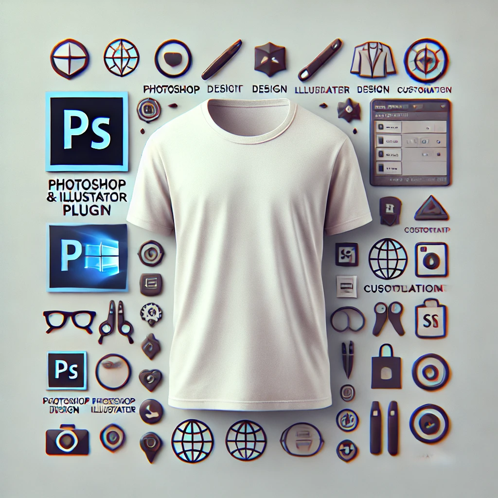 Photoshop and illustrator plugin for custom apparel design